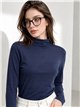 Camiseta básica cuello alto