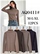 Camiseta rayas cuello alto