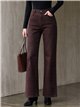 Jeans wide leg chocolate