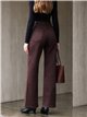 Jeans wide leg chocolate