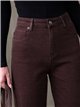 Jeans wide leg chocolate