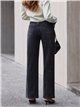 Jeans mit weitem Bein und Strasssteinen