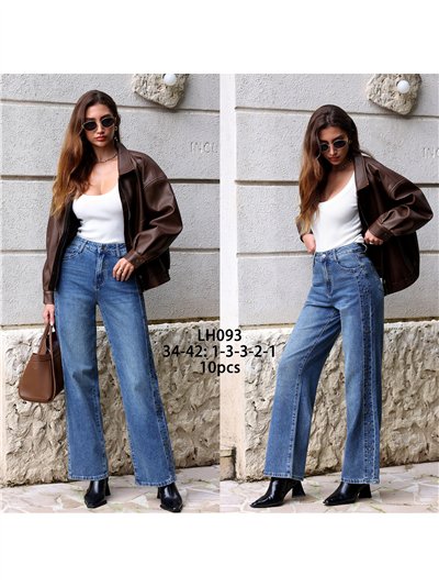 Jeans a gamba larga con borchie laterali 2