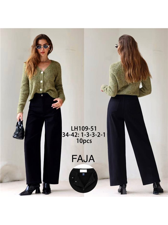 Jeans balloon negros con faja