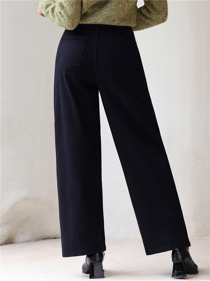 Jeans balloon negros con faja