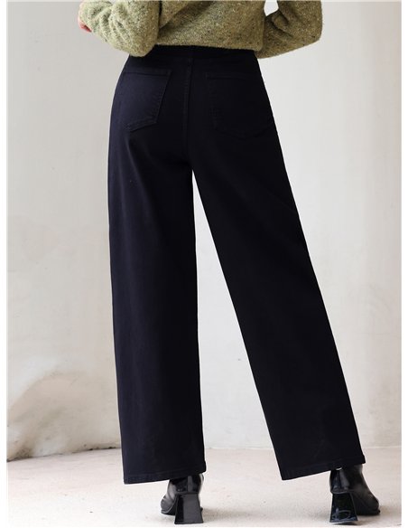 Jeans balloon negros con faja