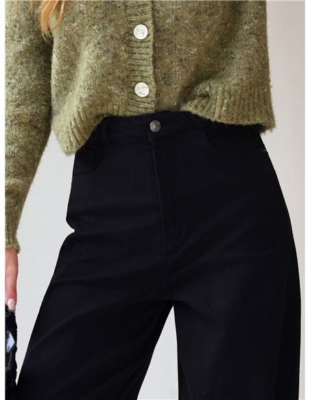 Jeans balloon negros con faja