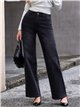 Jeans wide leg rombos strass