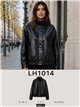 Chaqueta bomber efecto piel cuello subido