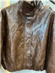 Chaqueta bomber efecto piel cuello subido