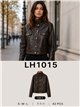 Chaqueta efecto piel hebilla