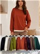 Sudadera básica bajo combinado