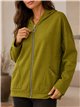 Chaqueta sudadera capucha tachas