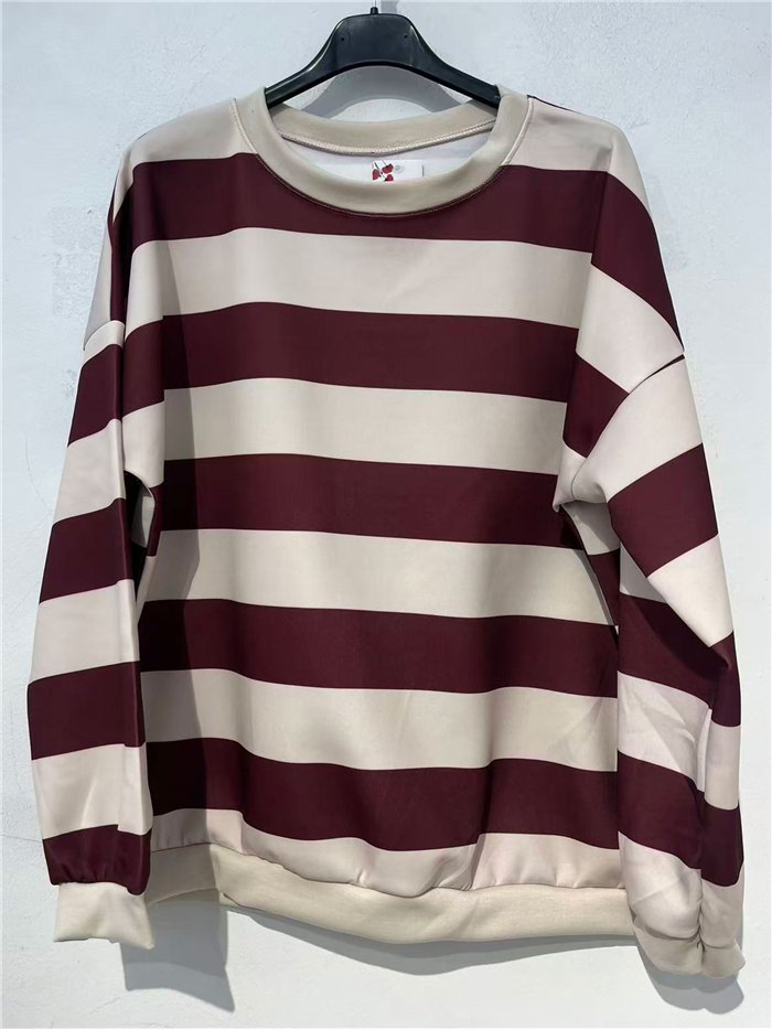 Sudadera rayas anchas talla grande
