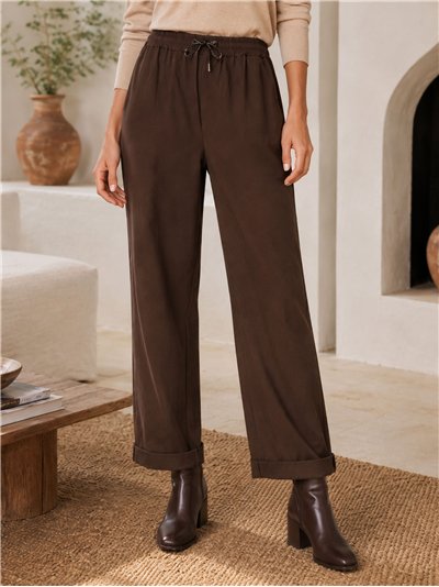 Pantalón jogger cintura elástica talla grande