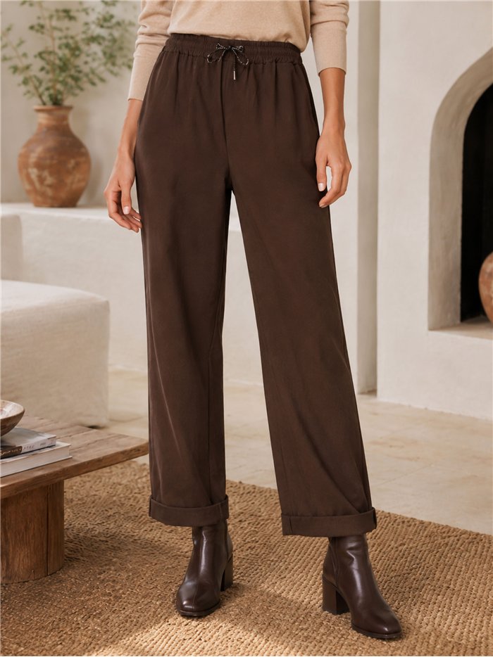 Pantalón jogger cintura elástica talla grande