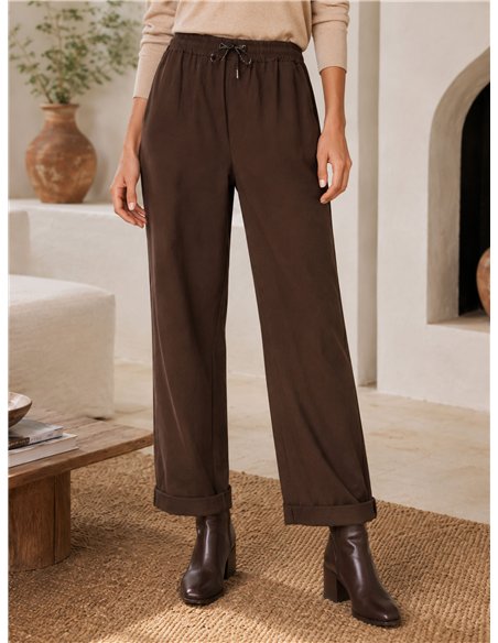 Pantalón jogger cintura elástica talla grande