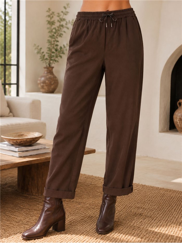 Pantalón jogger cintura elástica talla grande