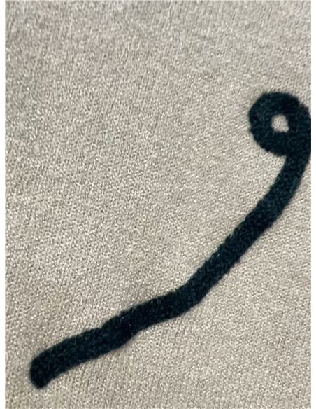 Cárdigan punto flor relieve
