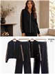Conjunto chaqueta sudadera capucha leopardo y pantalón