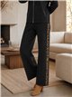 Conjunto chaqueta sudadera capucha leopardo y pantalón