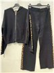 Conjunto chaqueta sudadera capucha leopardo y pantalón