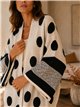 Kimono punto lunares talla grande