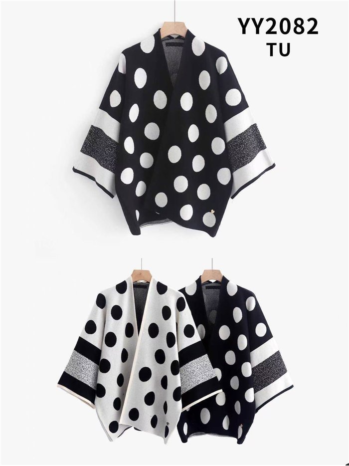 Kimono punto lunares talla grande