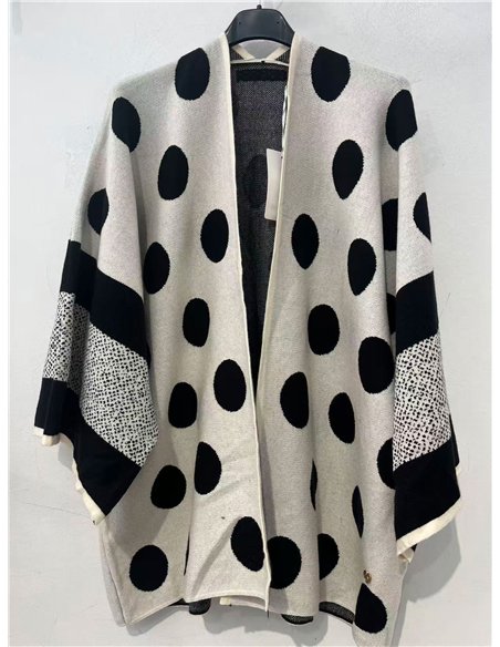 Kimono punto lunares talla grande