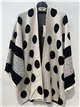 Kimono punto lunares talla grande