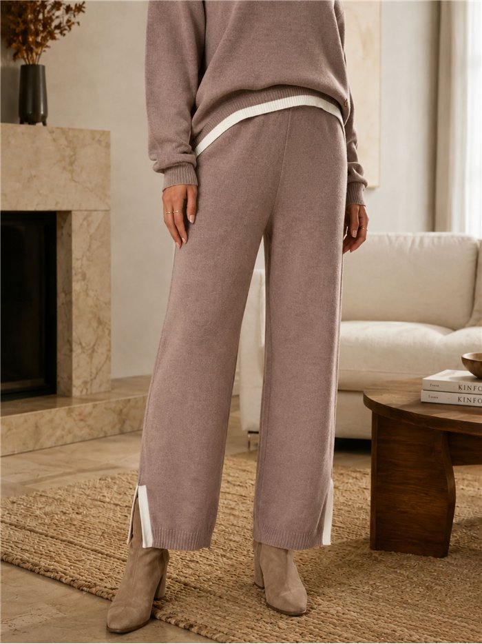 Conjunto sudadera punto capucha y pantalón
