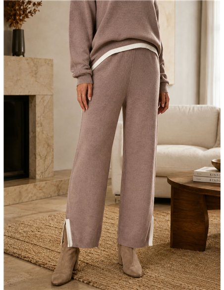 Conjunto sudadera punto capucha y pantalón