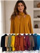 Blusa lisa pañuelo talla grande