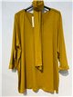 Blusa lisa pañuelo talla grande