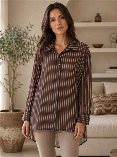 Camisa rayas talla grande