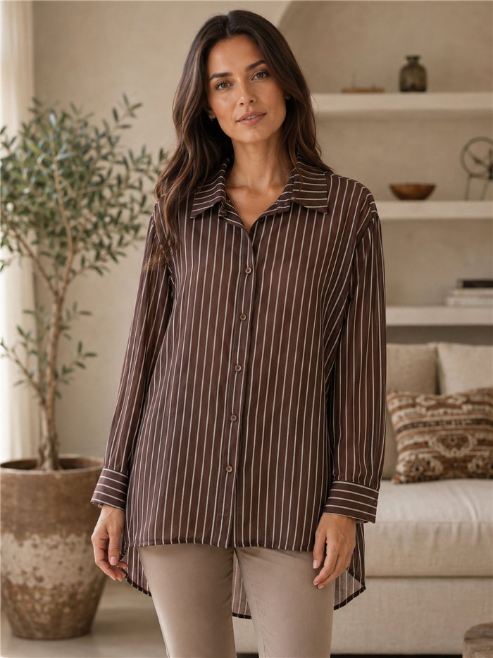 Camisa rayas talla grande