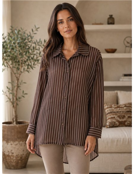 Camisa rayas talla grande