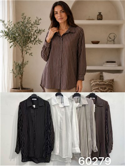 Camisa rayas talla grande 2