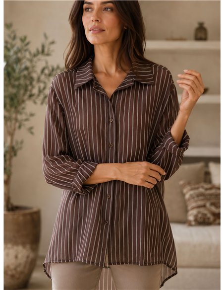 Camisa rayas talla grande