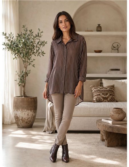 Camisa rayas talla grande