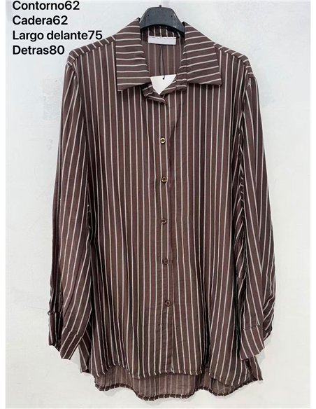 Camisa rayas talla grande