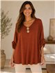Jersey botones metálicos talla grande