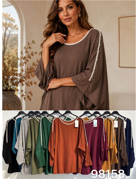 Jersey maxi vivo contraste
