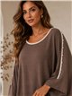 Jersey maxi vivo contraste