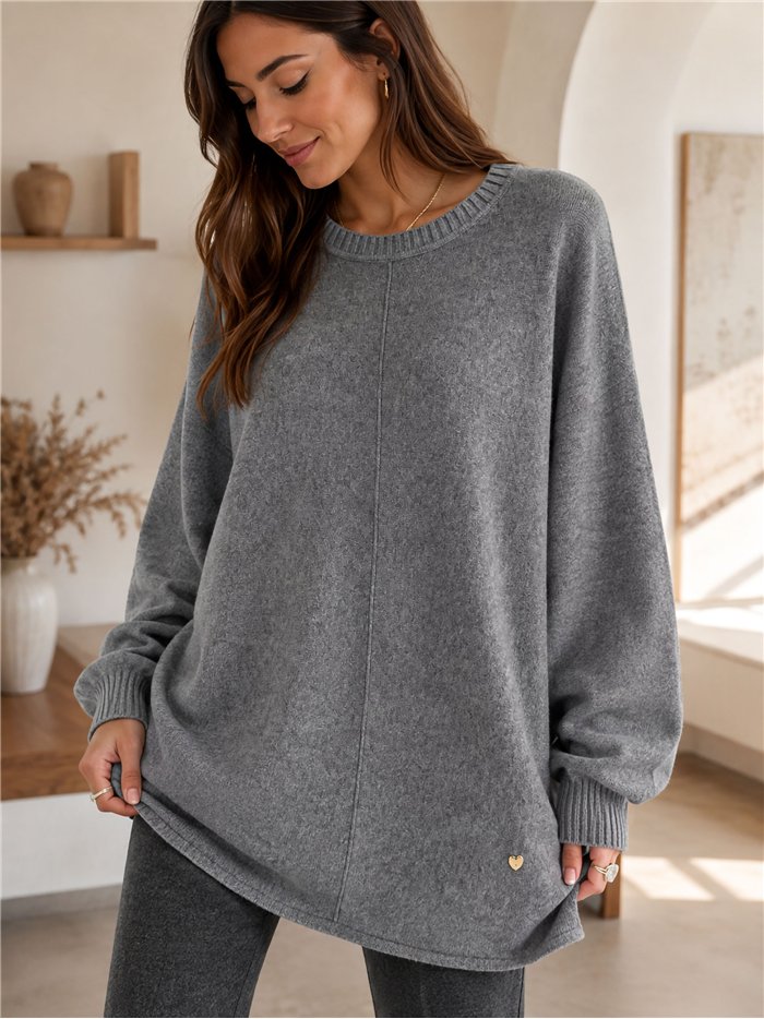 Jersey costura central talla grande