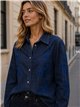 Camisa vaquera bordado floral