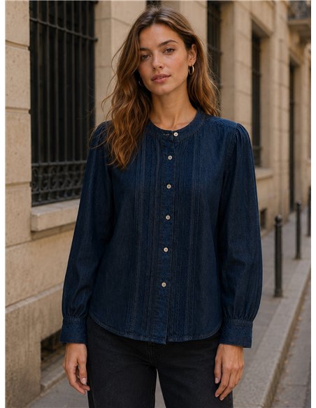 Blusa vaquera bordada