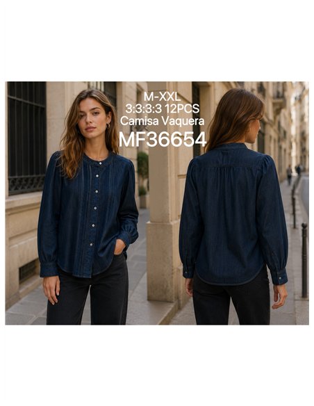 Blusa vaquera bordada