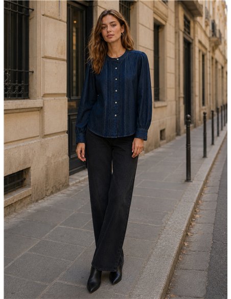 Blusa vaquera bordada