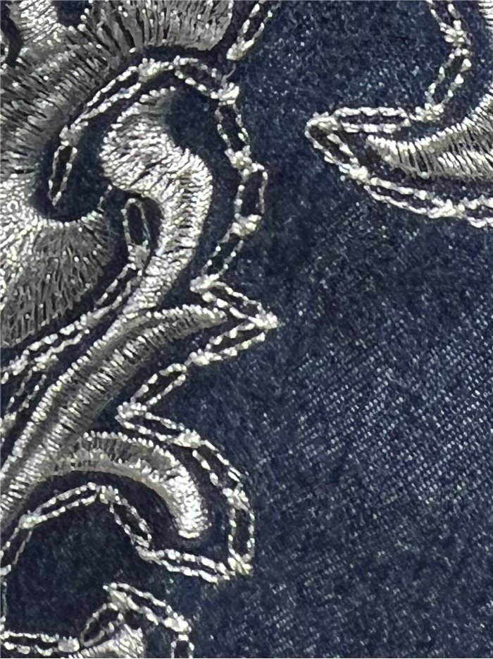 Camisa vaquera bordado ornamental